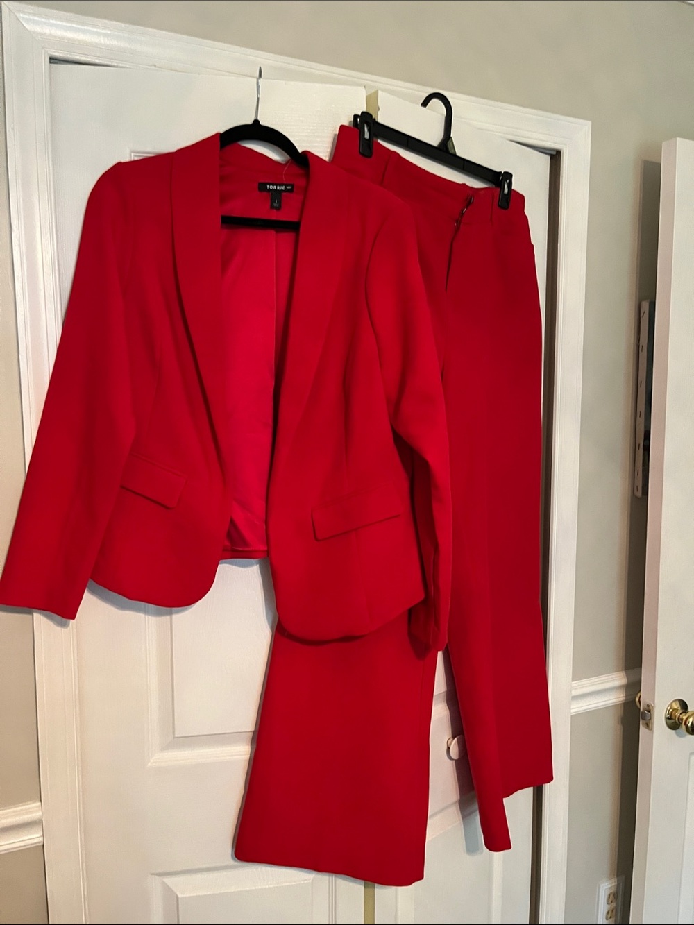 Torrid Women's Red Blazer and Trousers Set
